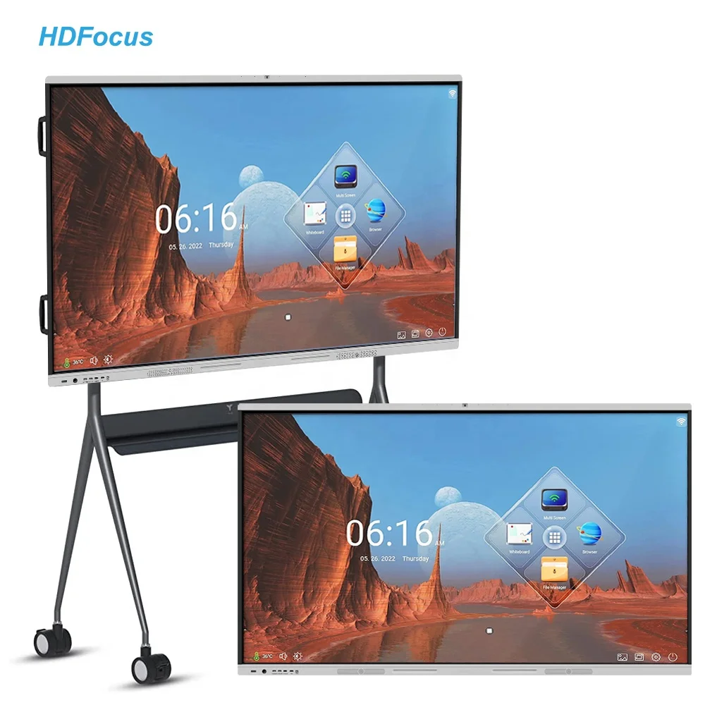 86 Inch Meeting Room Classroom Display Electronic Screen School Digital Flat Panel Smart White Board Interactive Whiteboard