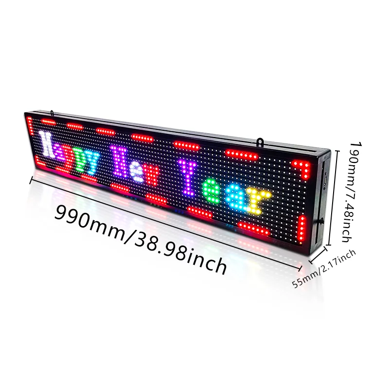 P10 Outdoor Light Up Advertising LED Sign WiFi Programmable RGB Display Panel APP Control Scrolling LED Message Board For Shop