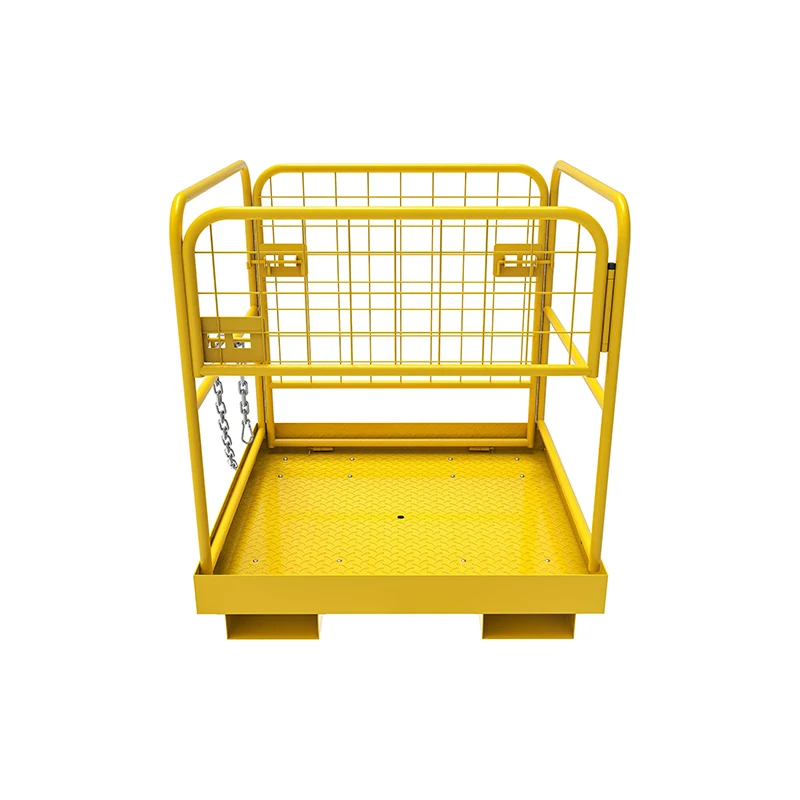 Warehouse Forklift Platform Attachment Custom Safety Cage