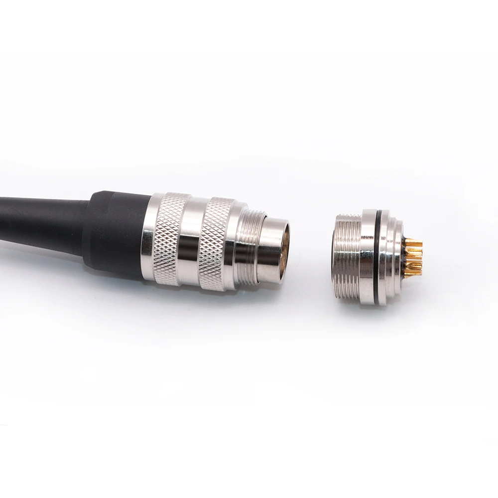 High quality M16 8pin male round connector ip67 m12 5 pin male connector