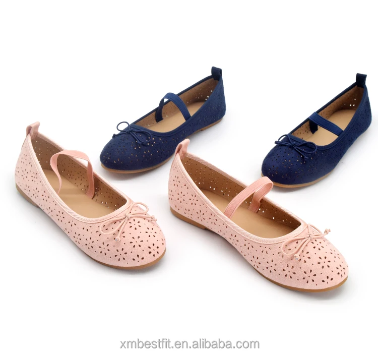 Wholesale factory price china good quality comfortable breathable kids ballerina flats girls dress shoes