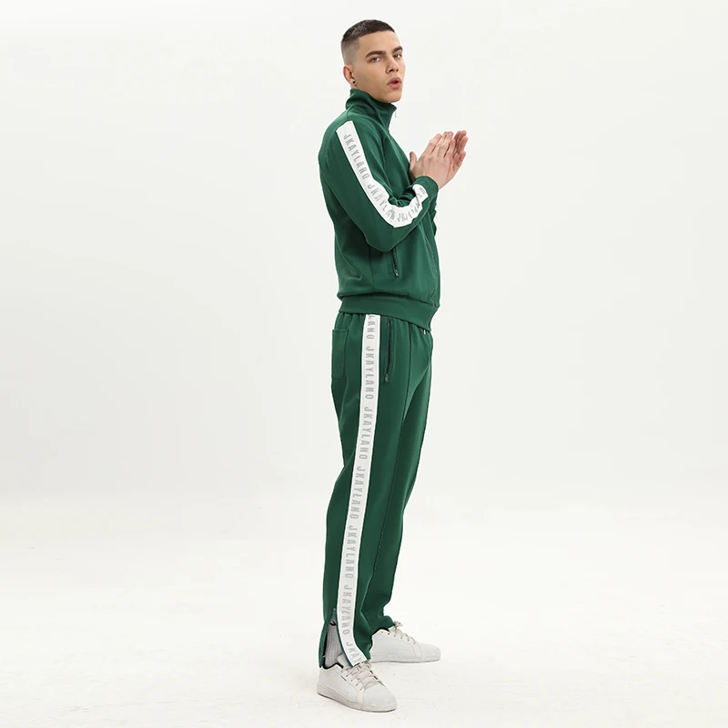 custom Logo Full Zip Up men 95% polyester/5% spandex tech Sportswear jogger sweatsuits mens tracksuit