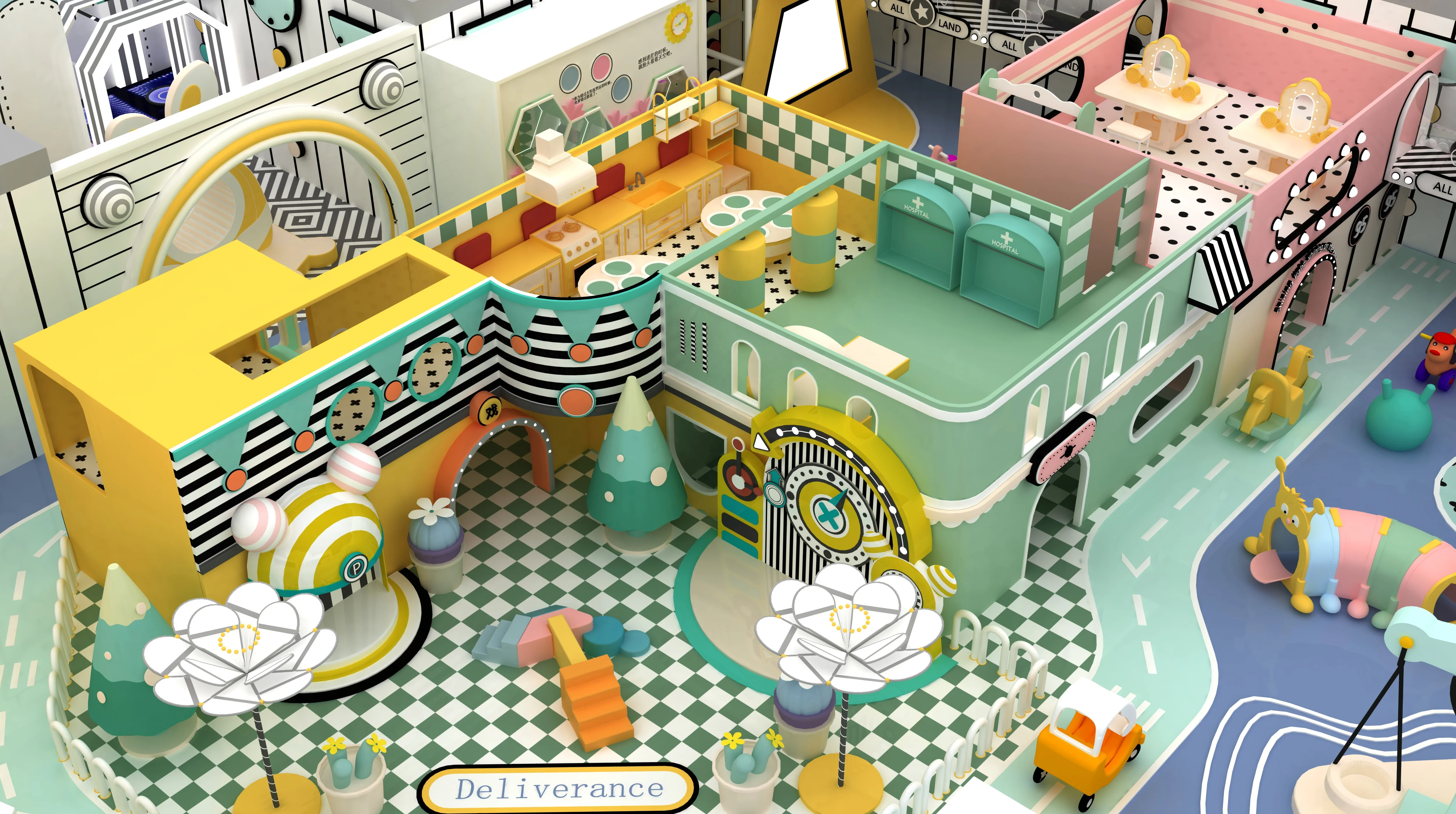 Nannan large commercial perfect modern design soft play gym park kids indoor playground maze equipment for kids child