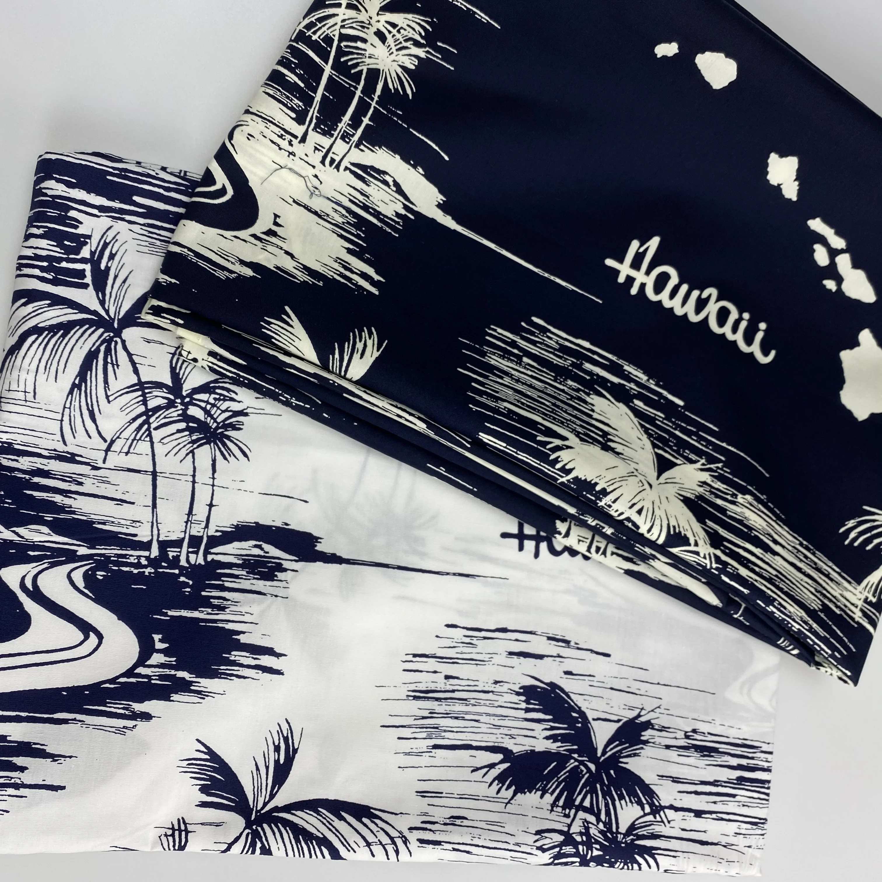 Индивидуальный простой тетрон, тканый Гавайский принт, поплин, хлопчатобумажная ткань для оптовой продажи