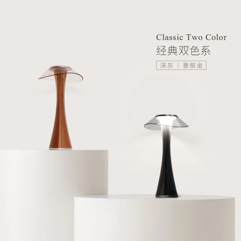 Миниатюрная сенсорная Светодиодная лампа с регулятором яркости беспроводной Перезаряжаемый Настольный светильник для ресторана питанием от аккумулятора