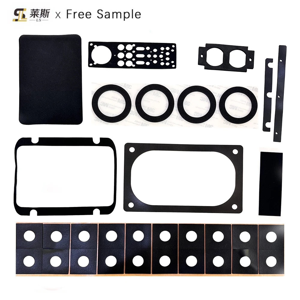 Free Sample Custom Self Adhesive Black EVA Foam Adhesive Pads