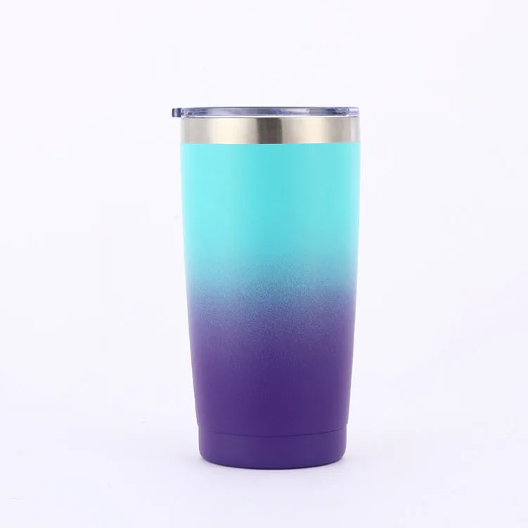 20 OZ Hot Selling Car Travel Mug Double Wall Stainless Steel Vacuum Insulator Powder Coating Tumbler Coffee Cups with Lids