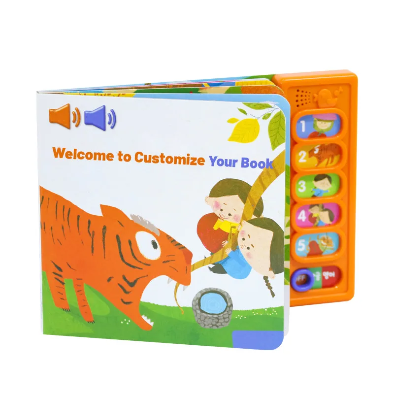 Factory Personalized Educational Toy Spanish French Bilingual Learning Machine Touch Electronic Books Talking Musical Book