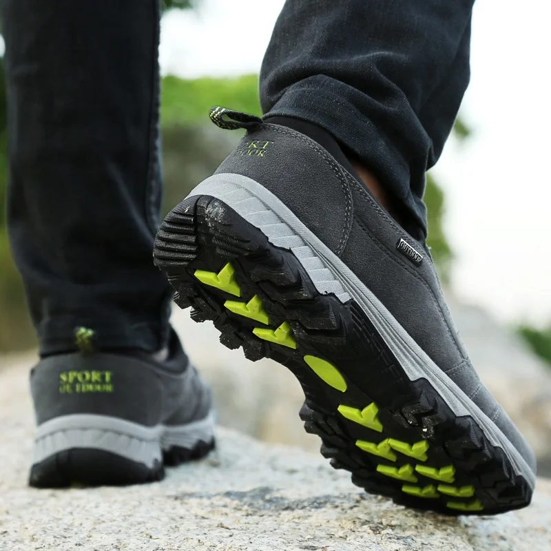 
Sneakers Soft Trekking Shoes Snow Footwear Fur Warm Climbing Winter outdoor mens hiking shoes mens hiking 