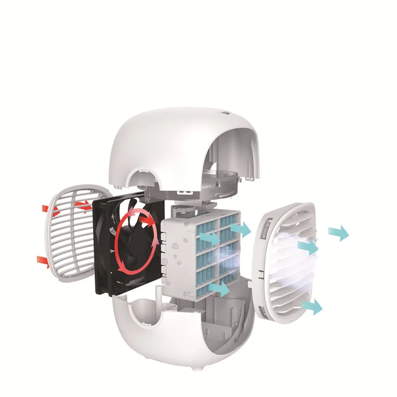 Electric Usb Rechargeable Mini Neck Fan hatari 16 inch hat with hard