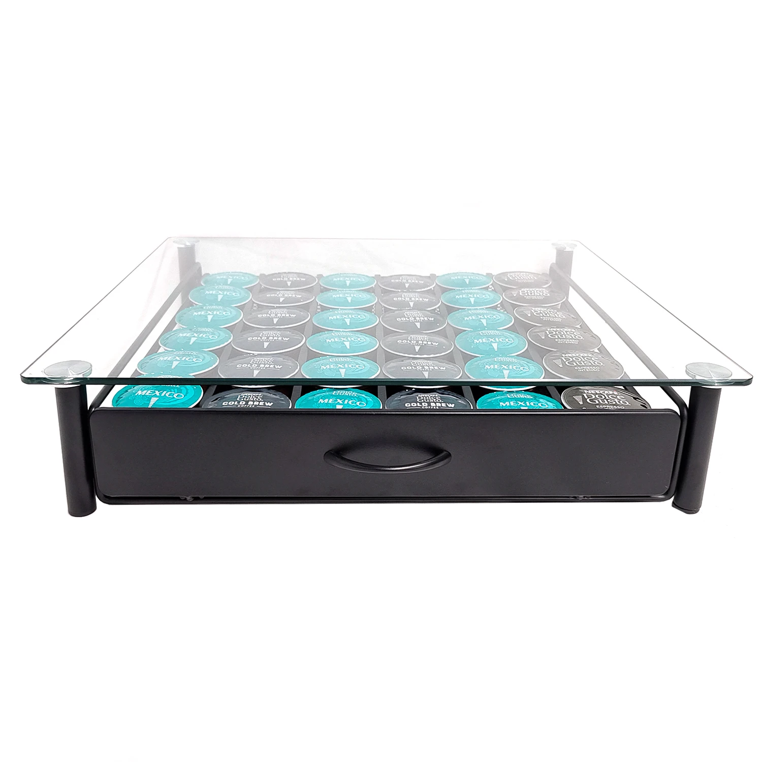 Dolce Gusto Capsule Pod Holder for 36pcs Capsule Dolce Gusto Coffee Drawer Storage Organizer Coffee Machine Stand