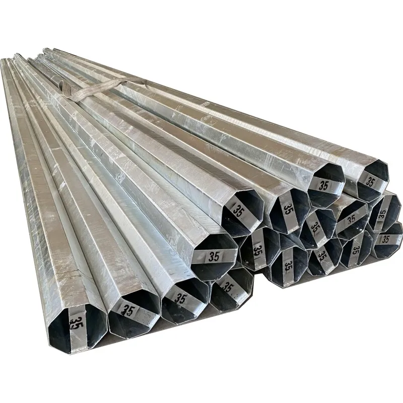 JHSP 10m 12m Galvanized Steel Pole For Electric Power Line