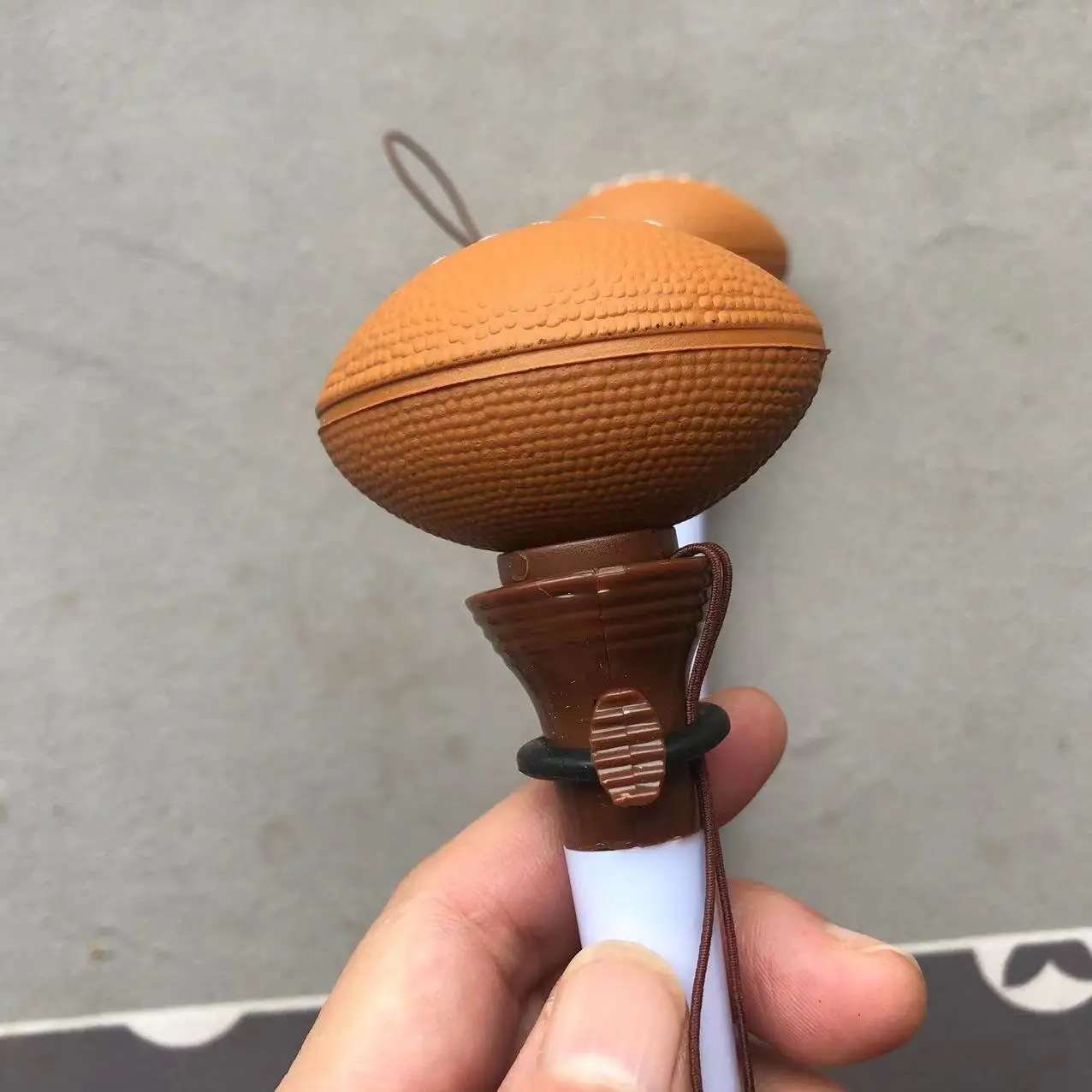 PU Painting  Stress Relief Big Gesture Bounce Pen Rugby POP Pen Novelty Creative Gifts For Kids
