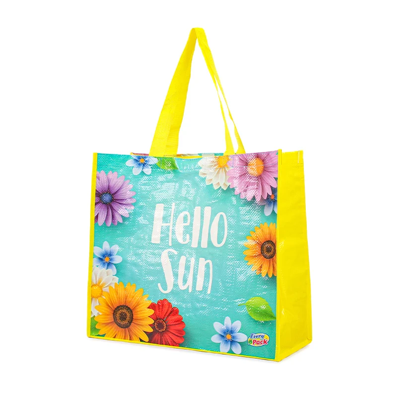 Reusable Shopper Custom Printing Eco China PP Woven Shopping Bag Polypropylene Tote Bags