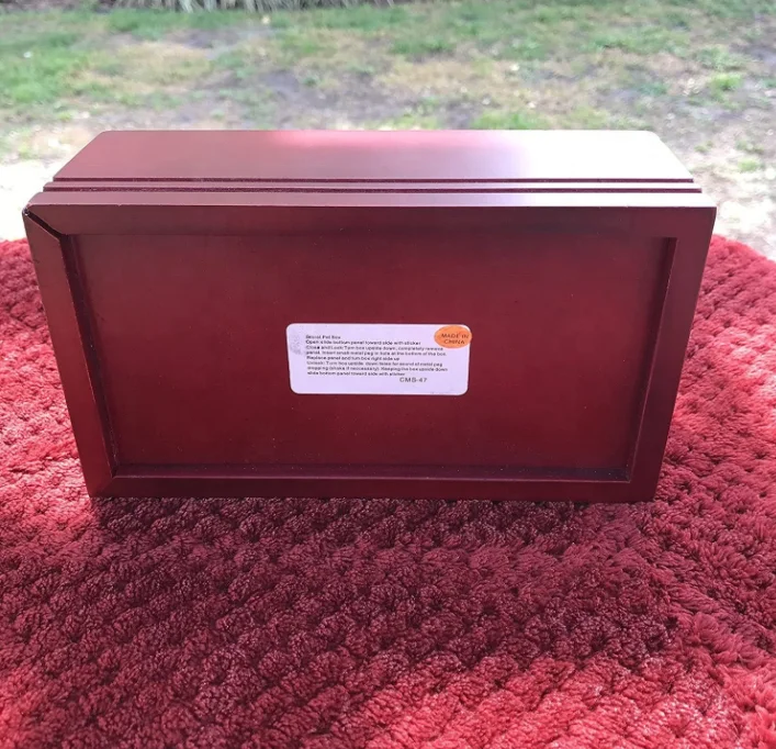 
Cremation Urn Decorative Urns Wooden Casket, Moisture-Proof, 