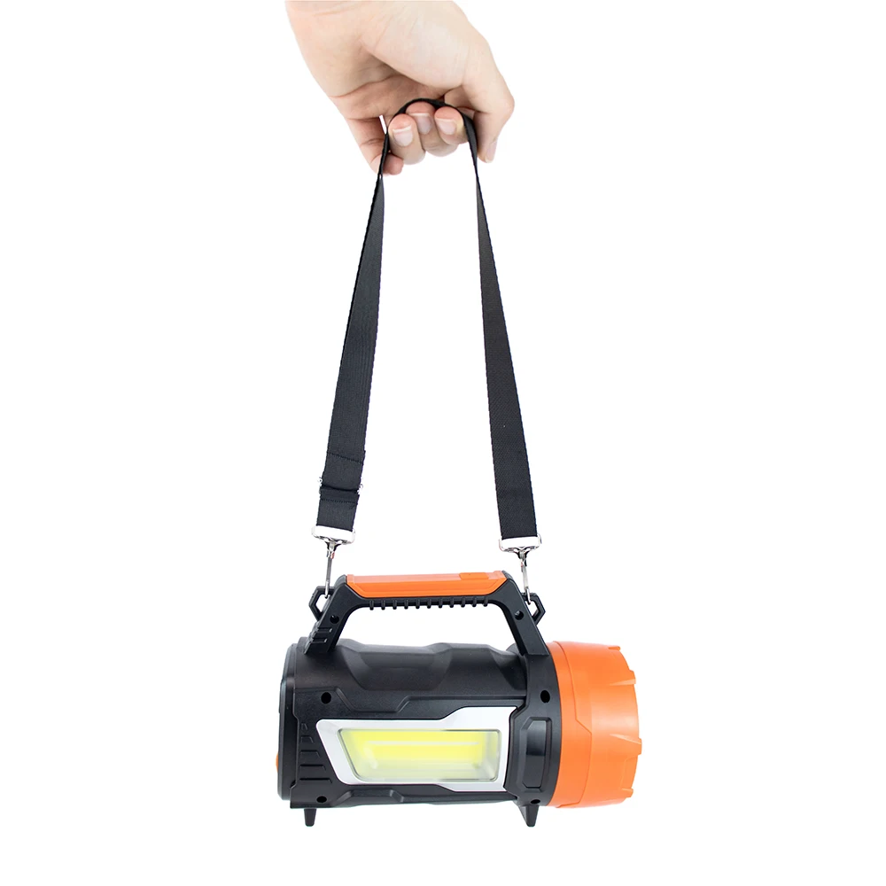 Outdoor 5W LED rechargeable flashlight torch fish camp work search light plastic led searchlight