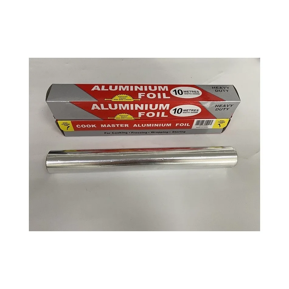 
Wholesale Slivery Kitchen Use Food Grade Aluminium Foil Rolls 