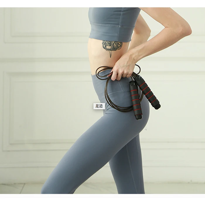 Комнатный фитнес-кабель с регулируемой скоростью, стальные провода, скакалка