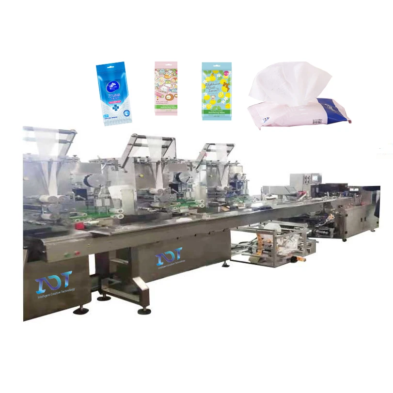 High Speed Full-Auto 5-30pcs/Pack Disposable Wet Wipes Making Machine Wet Tissues Production Line