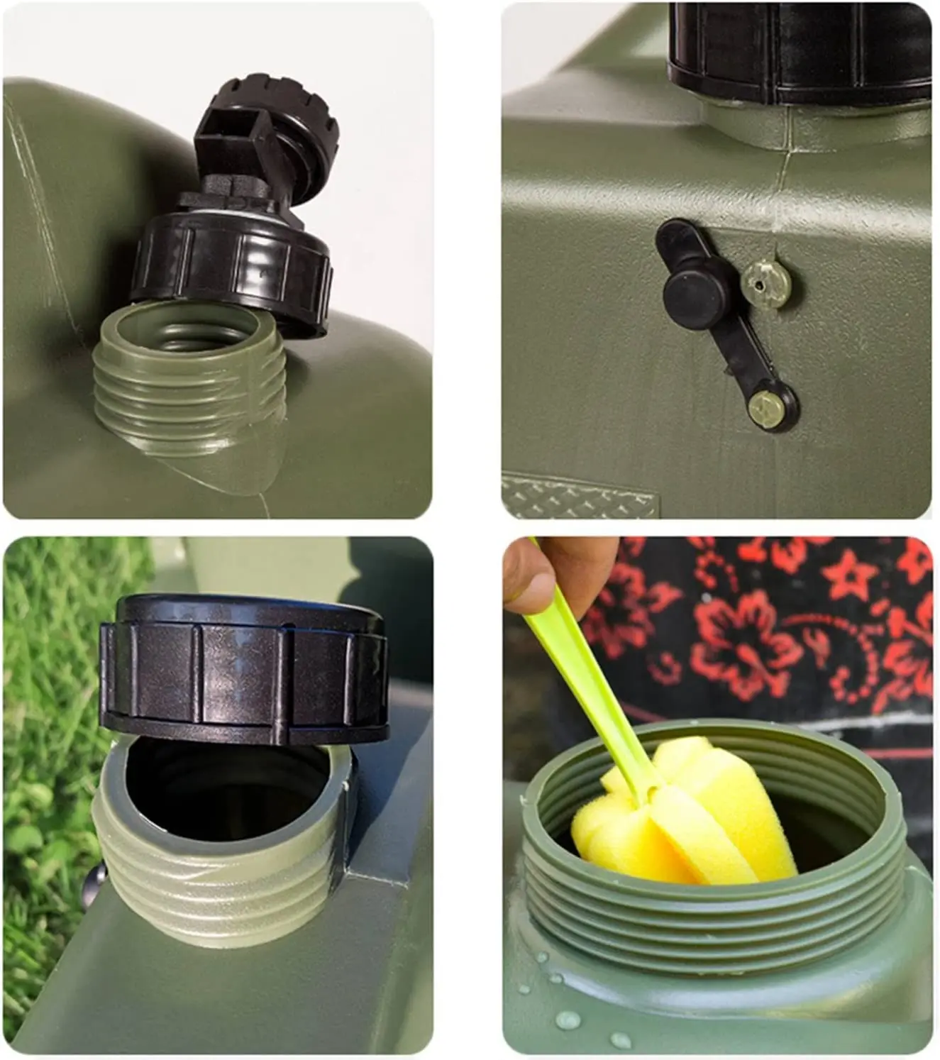 Outdoor Bucket Portable Large-caliber Water Canister for Camping