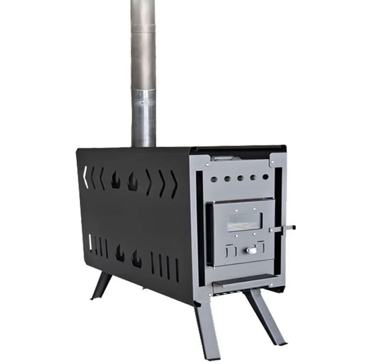 Smokeless Charcoal Stove Cooking, Outdoor Sauna Stove Ice Fishing Keep Warm Coal Wood Burning Stove With Long Pipe For Ten