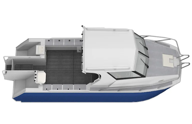 New Lifestyle 24ft aluminum catamaran boat cabin cruiser