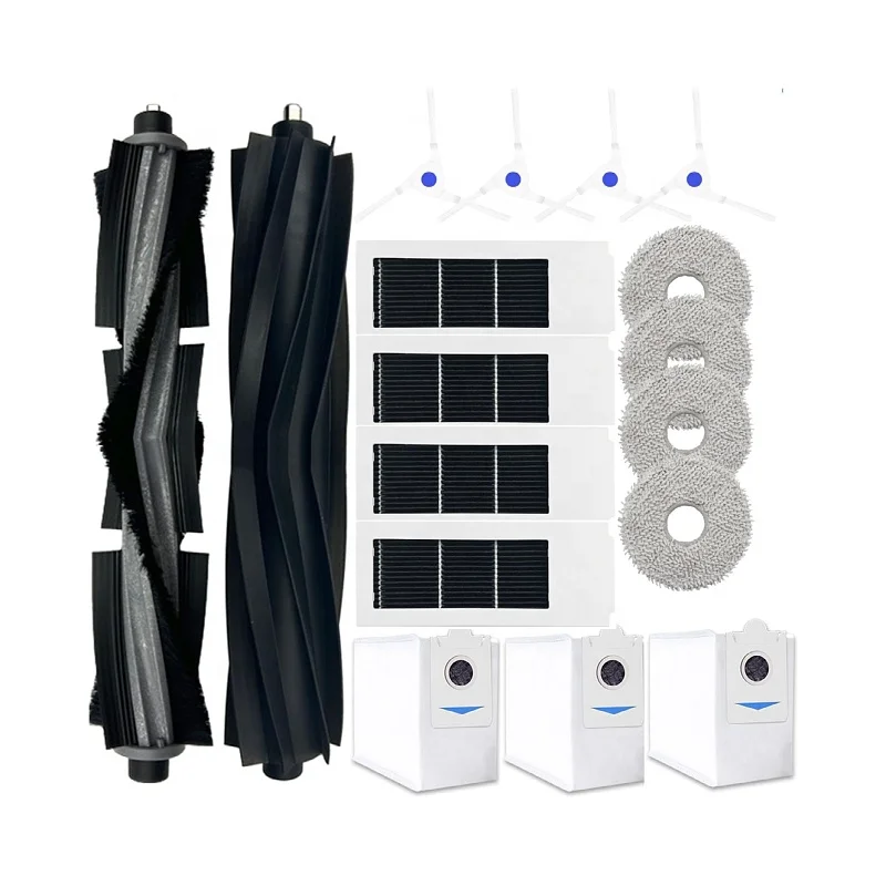 Spare Parts Accessories Kit Compatible With ECOVACS DEEBOT X2 Omni Vacuum Cleaner 1 Main Rubber Brush1 Normal Main Brush
