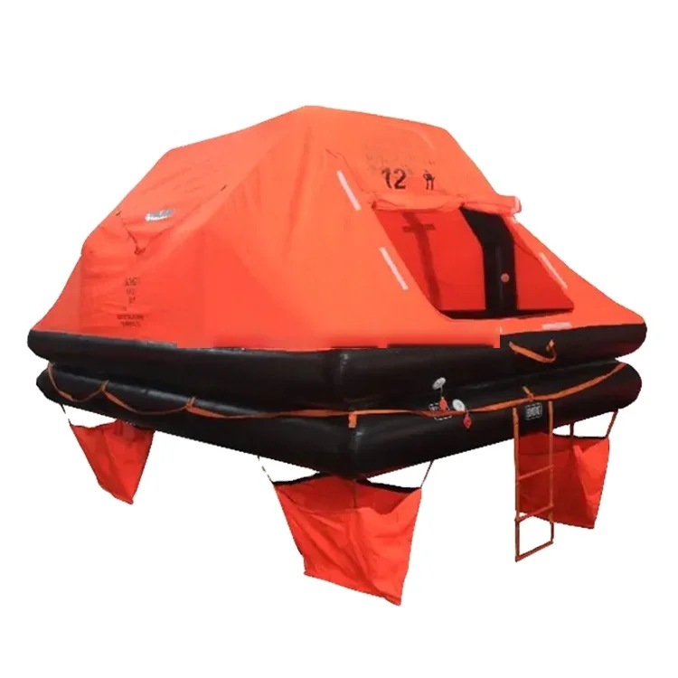 ISO9650-1throwing over type inflatable life rafts for 12P for yacht