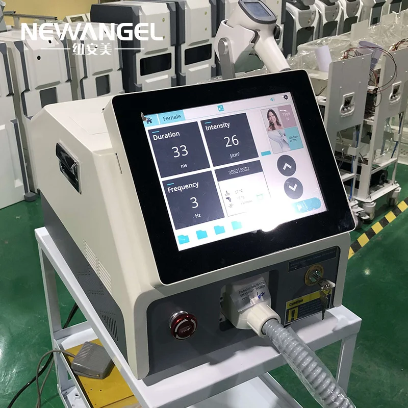 Salon use portable diode laser machine 3 wavelengths laser hair removal for sale