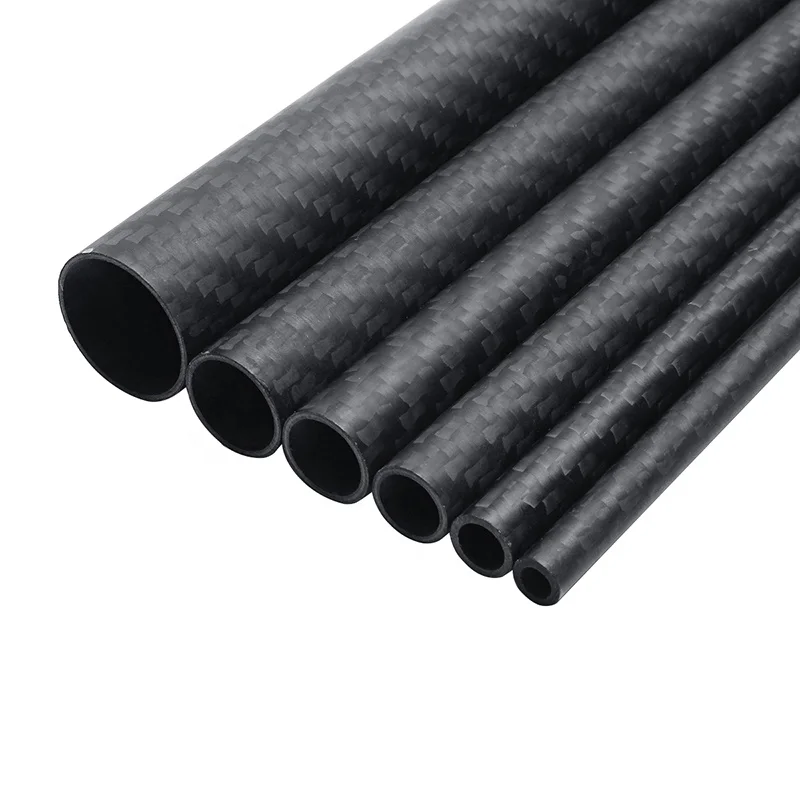 High-quality carbon tube weihai 2.5mm wall thickness OD10-60mm ultra-high strength custom hollow extra long carbon fiber tube