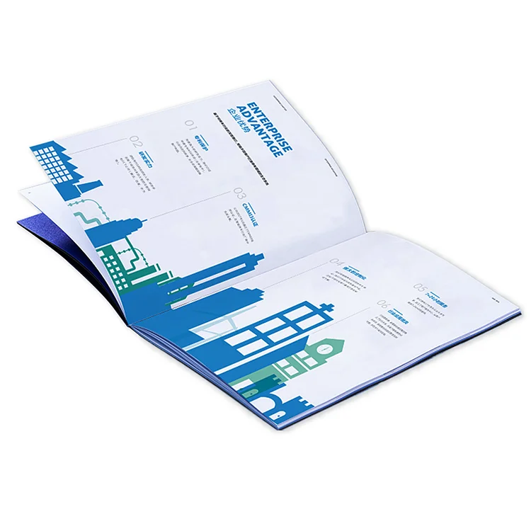 Professional print factory production custom color books A5/A4/A3 saddle stitching binding printing