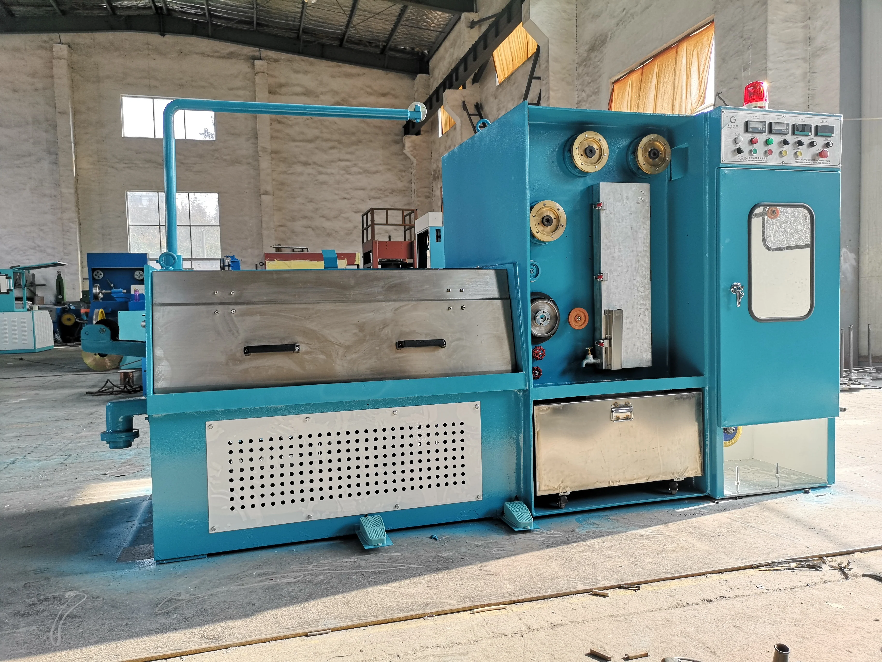 cable machine 14DT drawing cca wire drawing machine plant