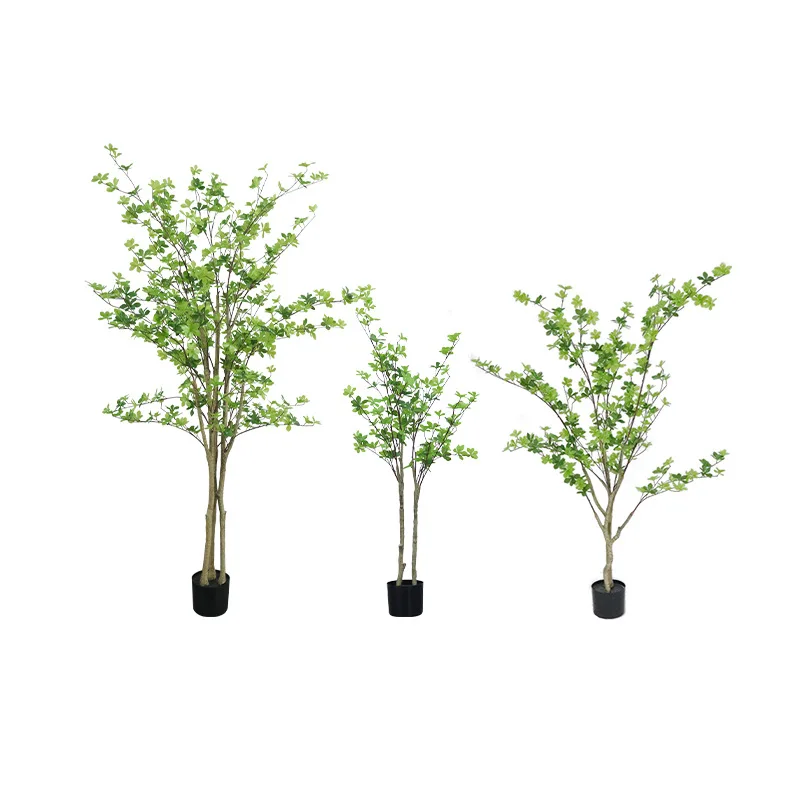 The lowest wholesale price artificial plant tree flower leaves for scene decoration