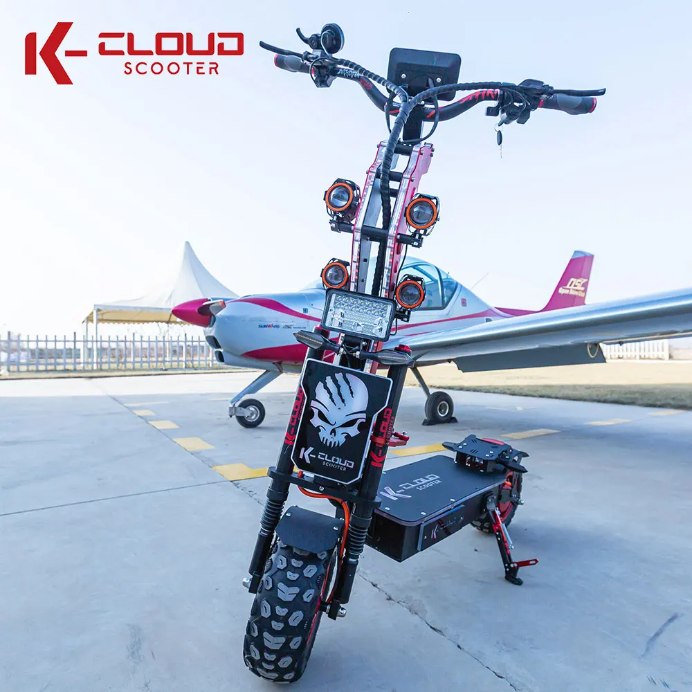 Self-branded R&D 10000W 72V Powerful Adult Fast Foldable All Terrain Electric Scooter Long Range Dual Motor E Scooter For Sale