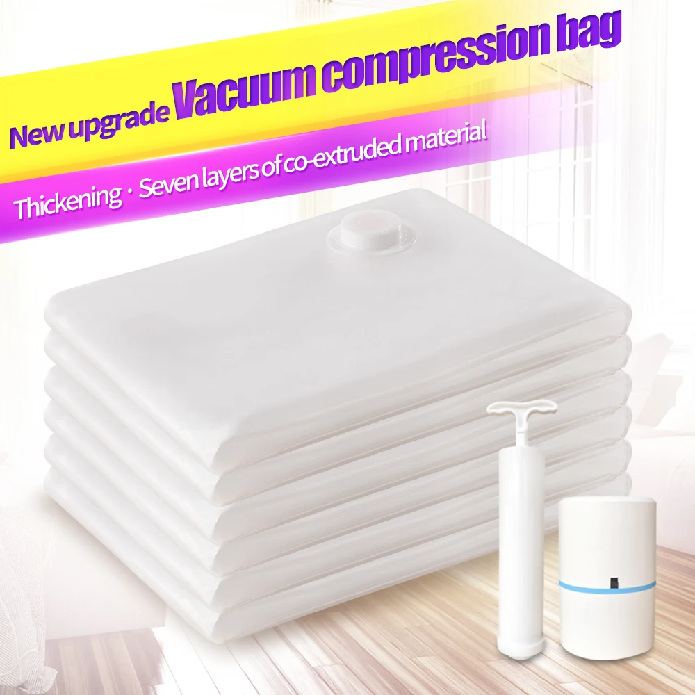 Explosion-proof zipper Vacuum Bag Space Saver Vaccum Storage Bags,spacesaver premium vacuum storage bags