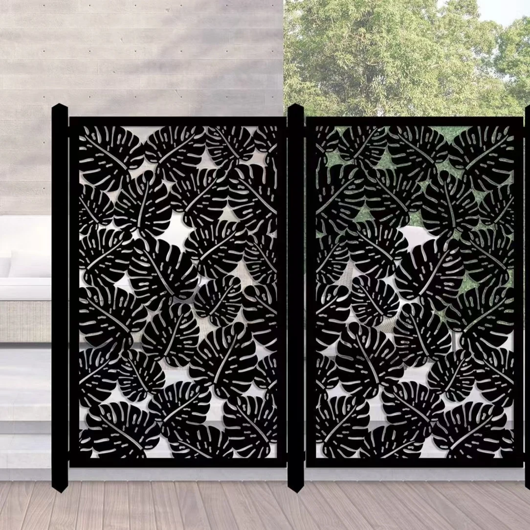 swimming pool fence garden fence private screen Completely customized according to drawings beautiful pattern