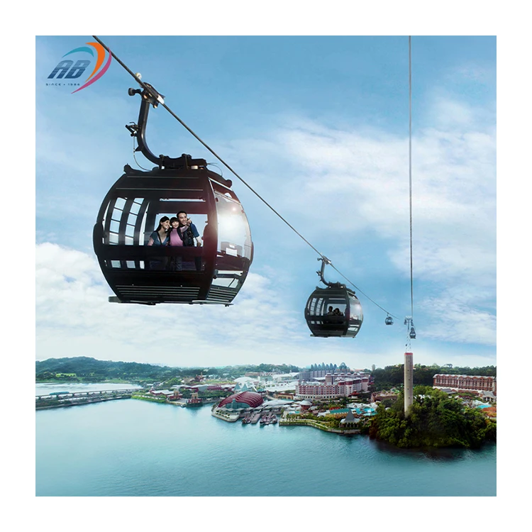 Ropeway Cable Car Cableway Pulsatile Fixed Grip Six Persons Cabin Groups