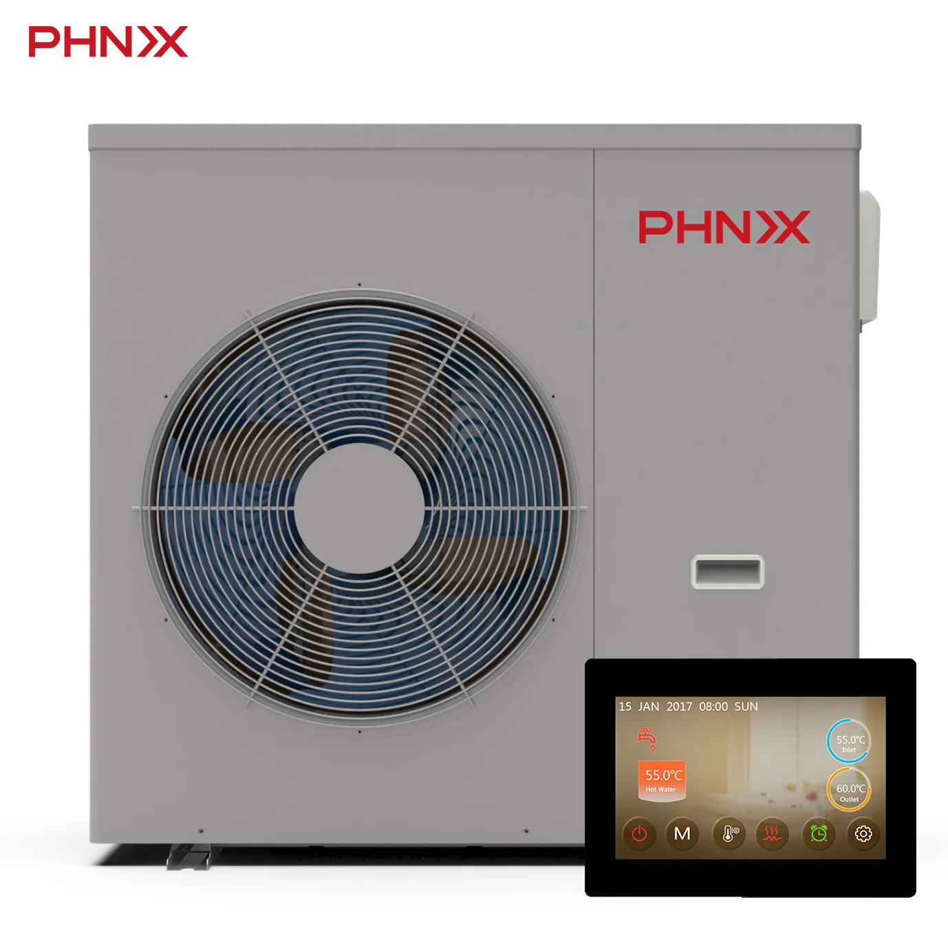 HAVC Brand-new Extremely cold -15 degree 10 KW Monoblock DC Smart Inverter Heat pump with high COP and APP Control on ISH