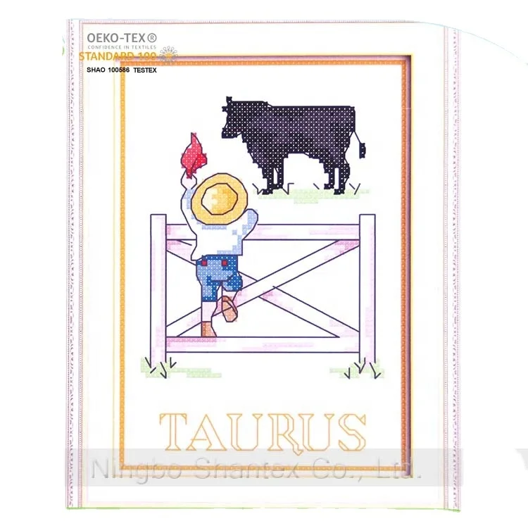 15*20cm 14ct 12 constellations series DIY embroidery kit counted cross stitch kit