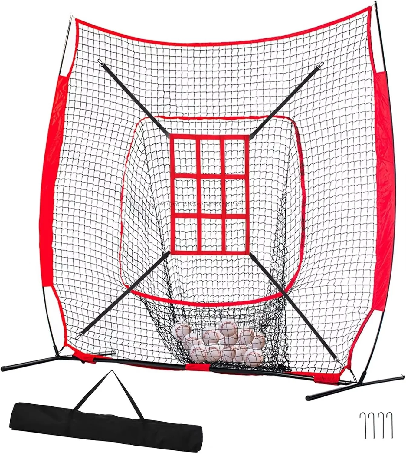 Baseball Softball Practice Net Pitching Practice Net Baseball Backstop Practice Net with Strike Zone for Batter