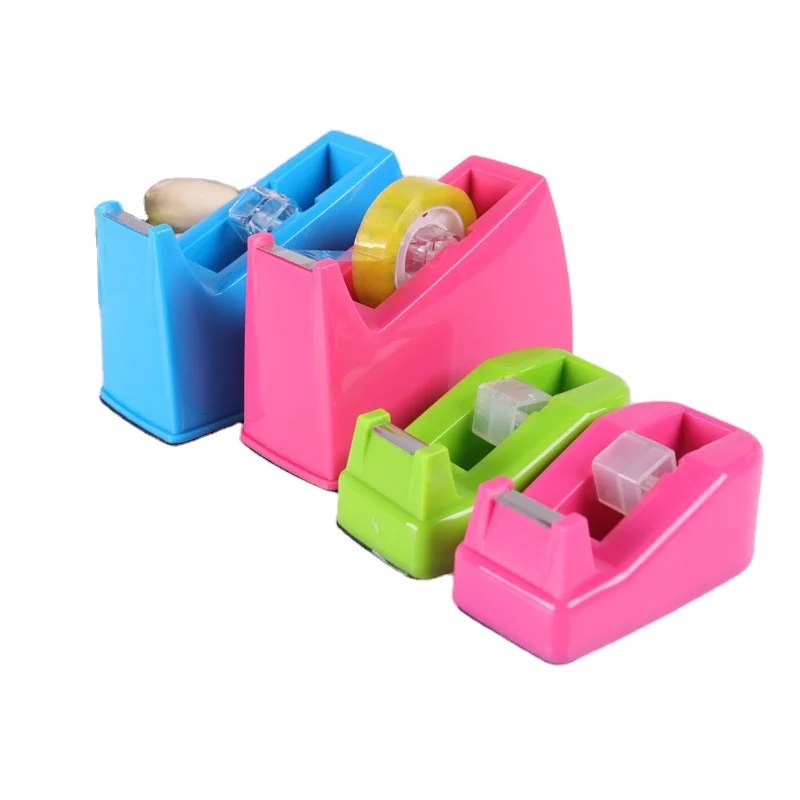 transparent adhesive tape cutter bouquet packaging tape dispenser small office school stationery tape holder