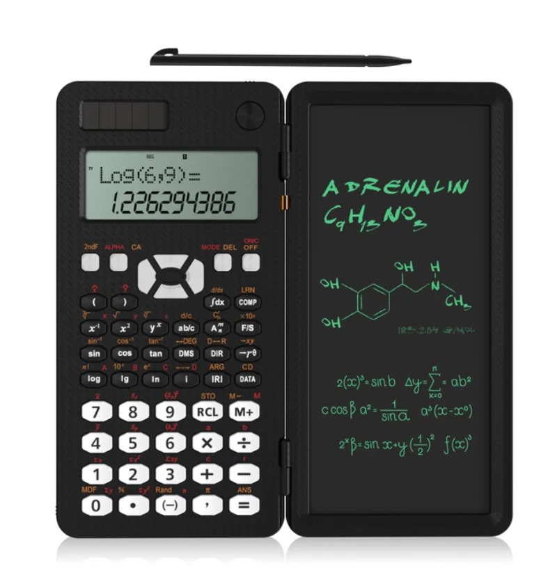 Scientific Calculator With Writing Tablet 991MS 349 Functions Engineering Financial calculator For School Students Office Solar