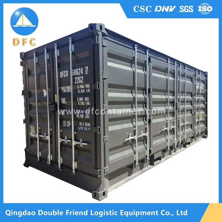 Оптовая продажа, контейнер для хранения с боковым открытием, автоматическая гидравлическая дверь, 20 футов, 40 футов, летающие боковые открытые контейнеры