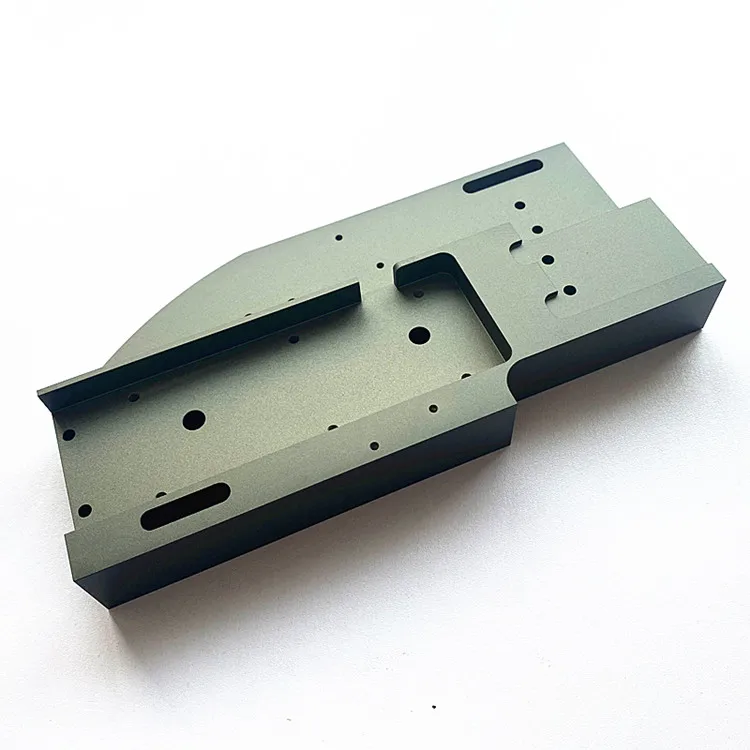 Hard oxidation natural color aluminum alloy pet injection machinery base with CNC machining milling