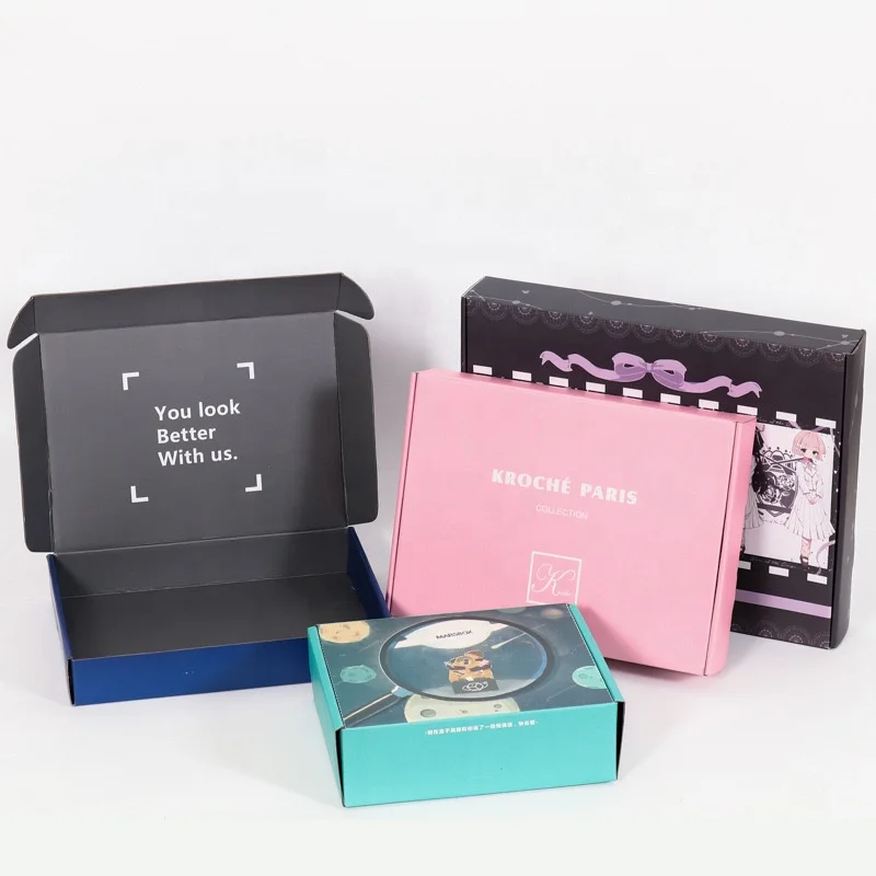 Top Grade Corrugated Board Gift Box for Clothes Shoes Perfume Socks-Custom Printed UV Finish Matte Foil