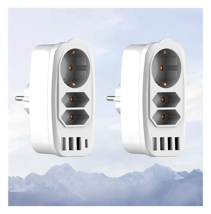 Universal Socket Electrical Expansion Power Socket with 3 x USB and 1 x Type C Office Desktop High Quality Electrical Smart Plug