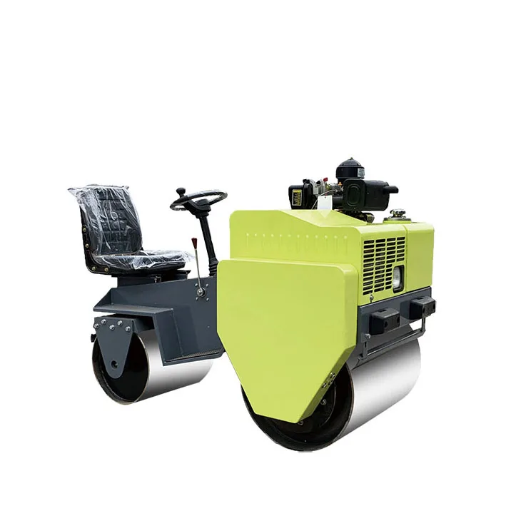 Honda Mini Road Roller Compactor Ride-On Double Drum Vibratory Roller with Core Components Motor Engine Pump Bearing