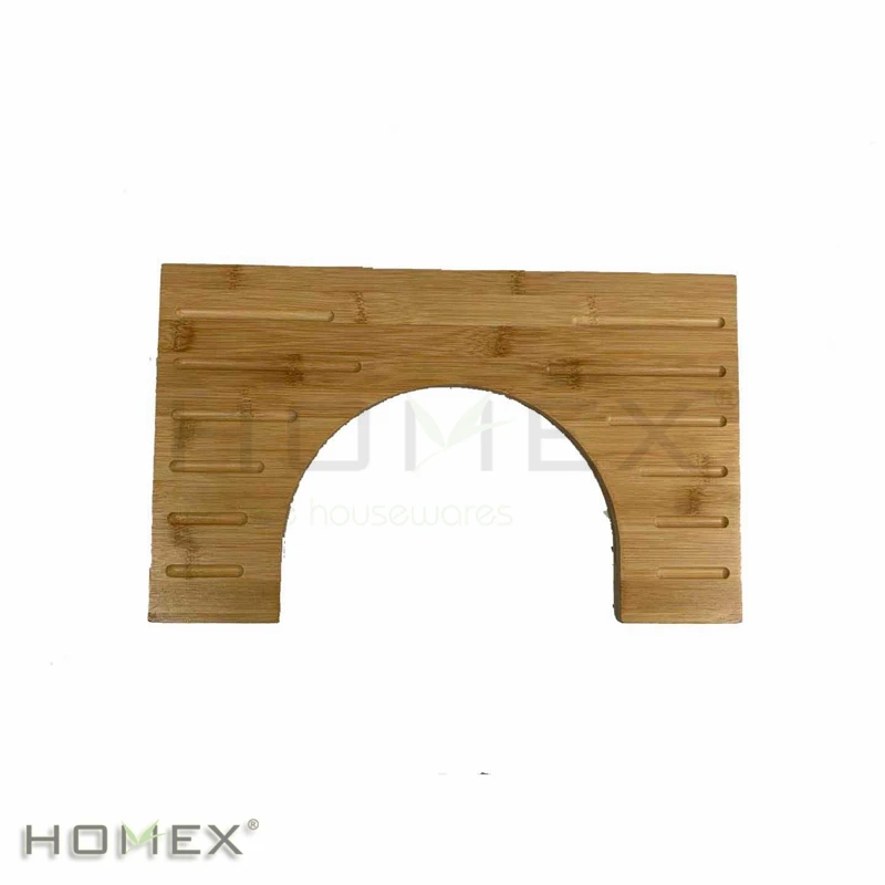 Non-Slip Toilet Seat Footstool For Bathroom,Bamboo Squatting Toilet Stool