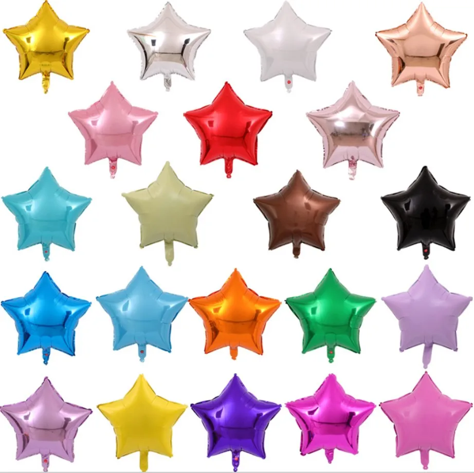 5inch 10inch 18 Inch  24inch Star Round Shape Foil Balloon for Party Decoration