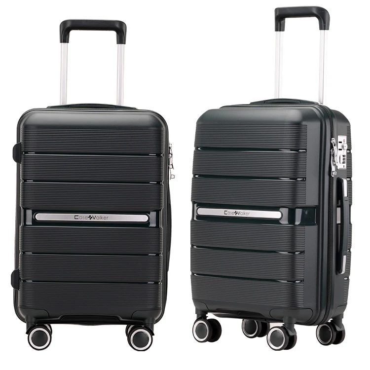 2022 Newest Style PP Hard Shell Travel Carryon Trolley Suit case Travel Bag Luggage Set